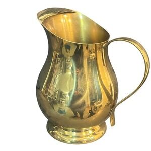 F B Rogers Vintage‎ Brass Pitcher ice Water Elegant Tabletop Servingware
